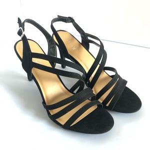 🆕  🎁 💝 Ladies Cross Strap Heel Sandals Size 11 & 12